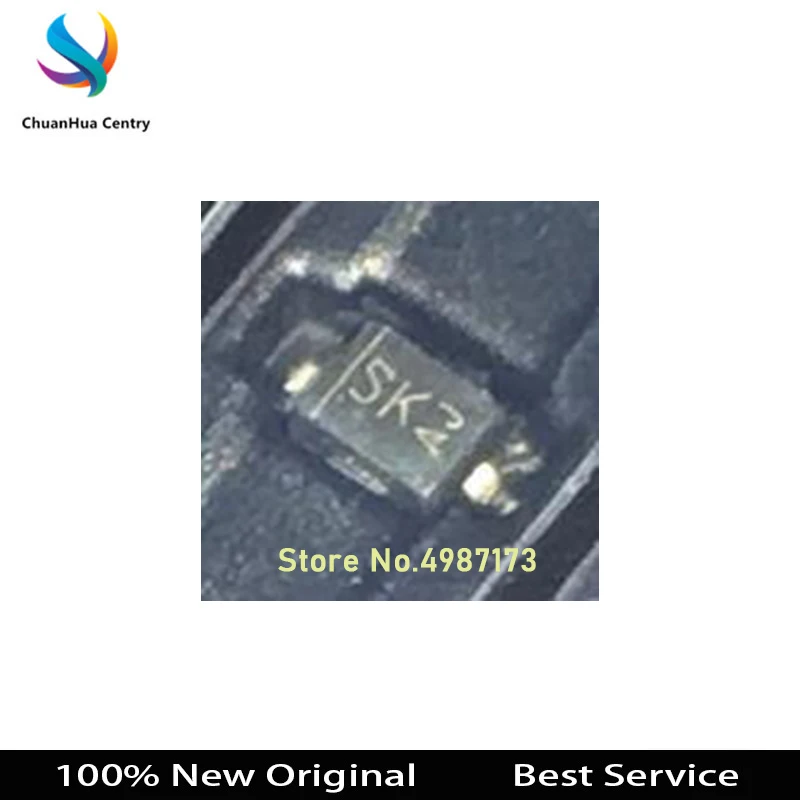 100 Pcs/Lot B5818WS SK SOD-323 30V/1A New and Original In Stock