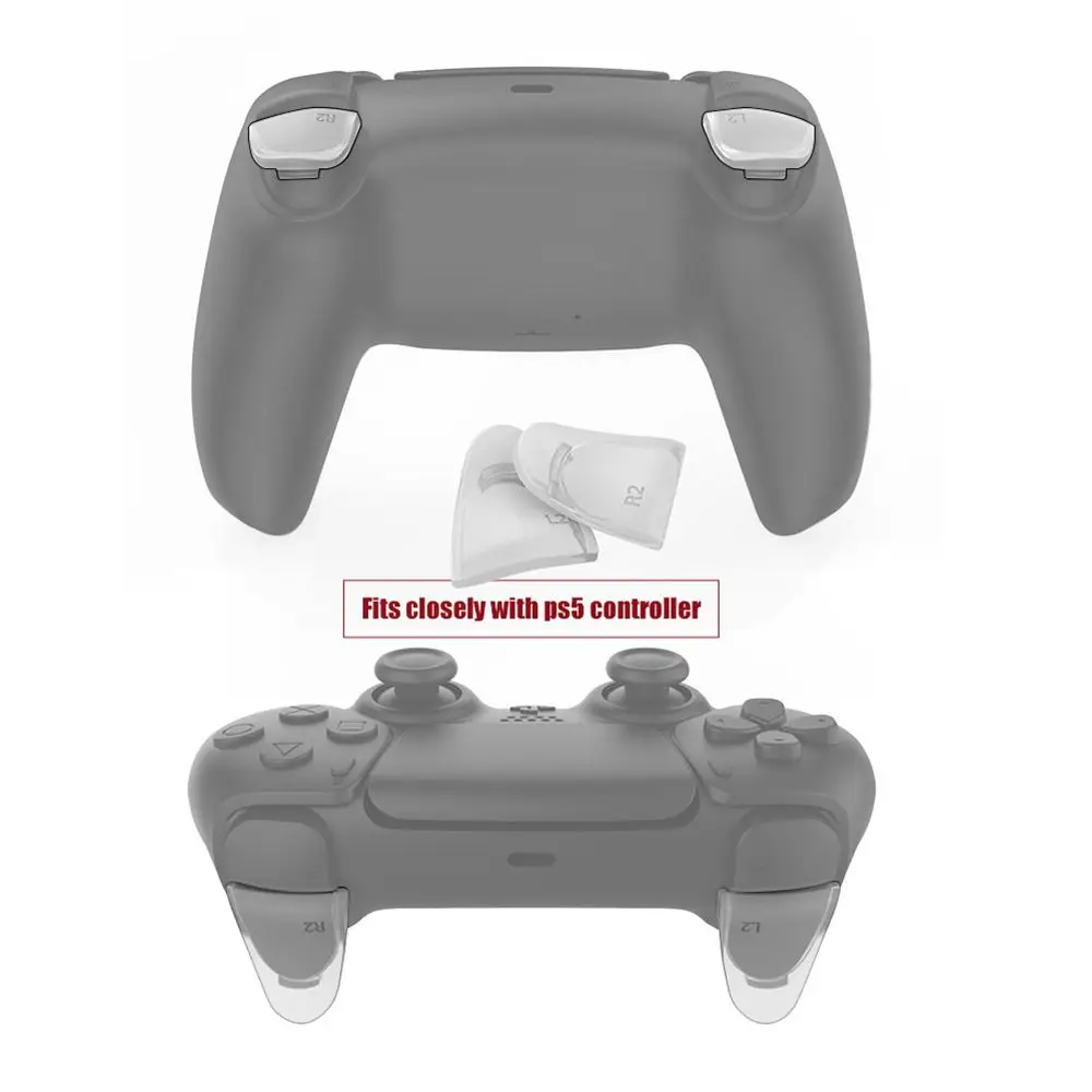 Durable Controller Trigger Buttons Universal Repair L2 R2 Extension Trigger Short Stroke Trigger for PS5/Playstation 5