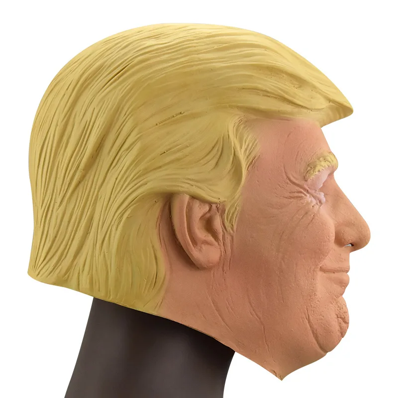 President Trump's mask Halloween latex character mask headwear Trump's mask playing props