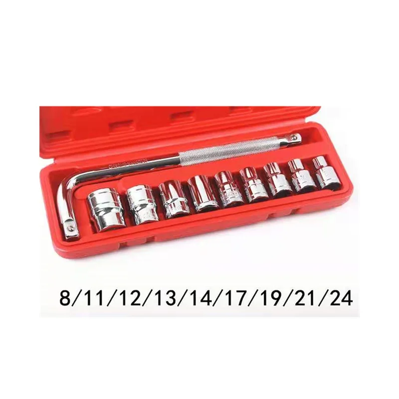 Herramientas de Hardware de alta calidad, juego de llaves de tubo para reparación de automóviles, 1/2