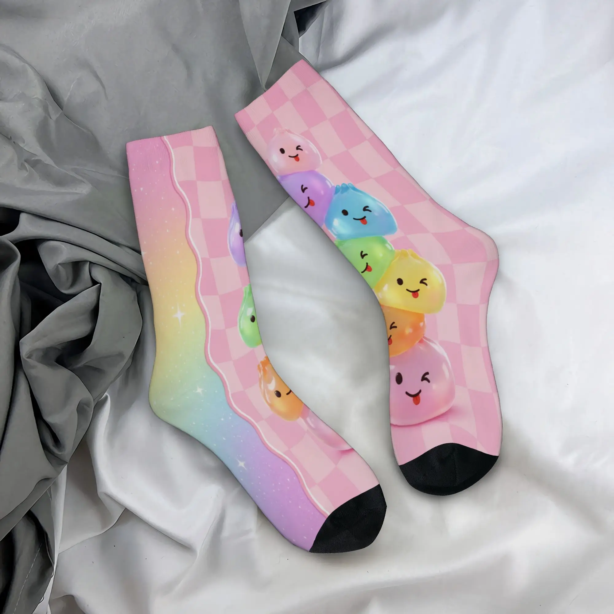 Cartoon Dumpling Socks Merchandise For Men Women  Sports Socks Super Soft Wonderful Gifts