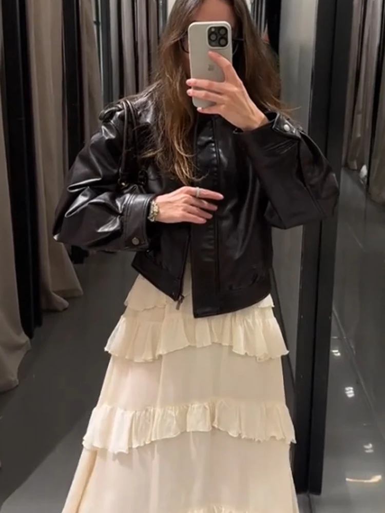 

Элегантное женское платье без рукавов с многоярусными оборками, V-образным вырезом, пэчворком и плиссировкой, свободного кроя, миди, для праздников и повседневной носки