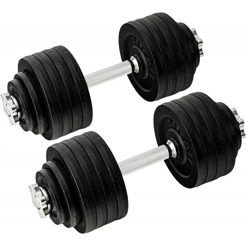 

AQYes4All Dumbbell with ,Star Lock Collars/Connector,40lbs to 200lbs Adjustable Weight Plates Set