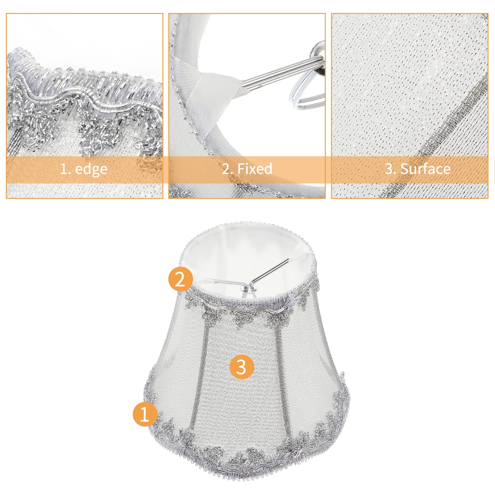 

Vintage Cloth Lampshade Replacement Large Wall Hanging Floor Lamp Cover Decorative Light Shade For Bedroom Living Room - Soft