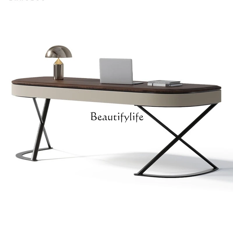 مكتب من الخشب الصلب عالي الجودة وخفيف الوزن وطاولة استشارة مكتبية حديثة وبسيطة للمنزل البسيط #1