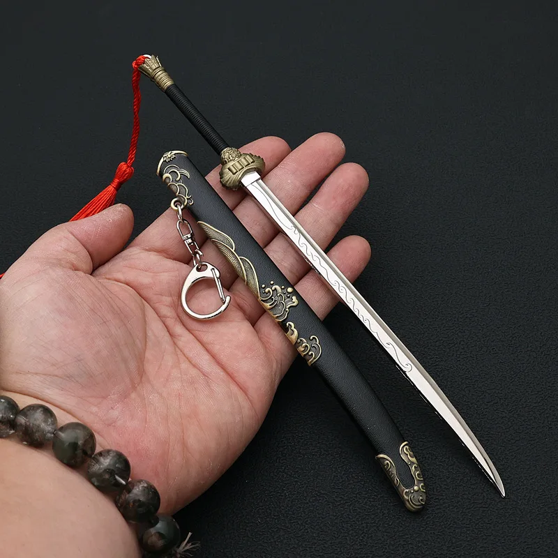 A Journey To Love Tv Peripherals 22cm Reincarnation Sword Ning Yuanzhou Weapon Metal Katana Model Collectible Samurai Toys Gift