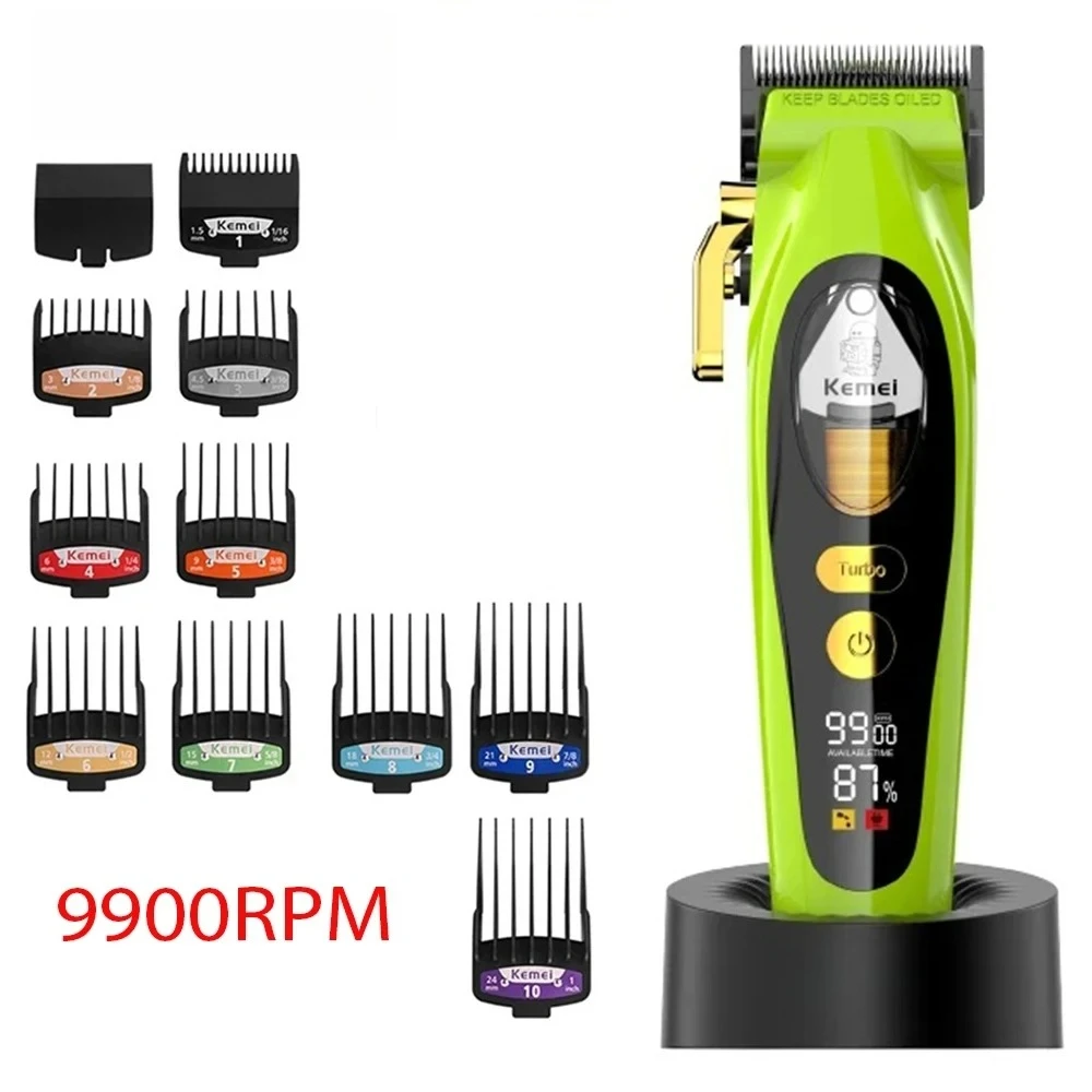 Kemei Hair Clipper Professional Hair Trimmer Barber Rechargeable Shaver for Men KM-2035 KM-2281 KM-TX7 view 6