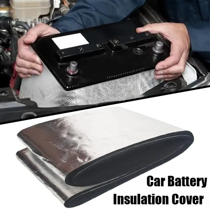 

Auto Battery Heat Shield Insulation Cover, Waterproof Aluminum Foil Thermal Protector, Insulating Mat for Car Truck SUV Battery
