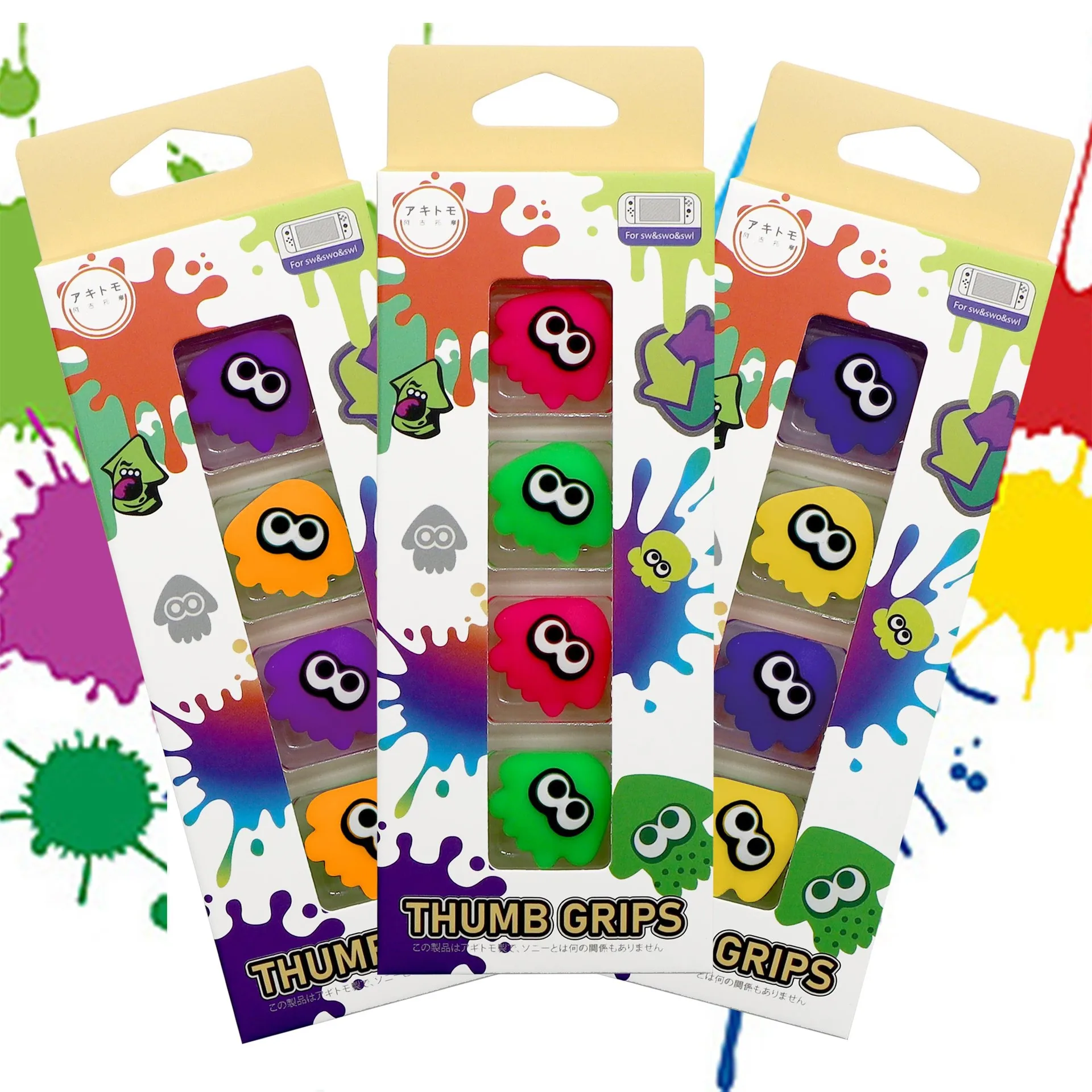 Polvo lula silicone miniaturas caso joystick capa para nintendo switch oled ns lite joy-con controlador polegar vara grip cap