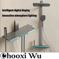 CHOOXIWU-shower set, digital display shower set, stylish shower set, simple shower set, bathroom shower set