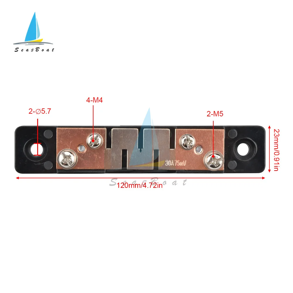 External Shunt 10A 20A 30A 50A 75mV Current Meter Shunt Resistor Spilter for DC Digital Voltmeter Ammeter Volt New Type Of Shunt