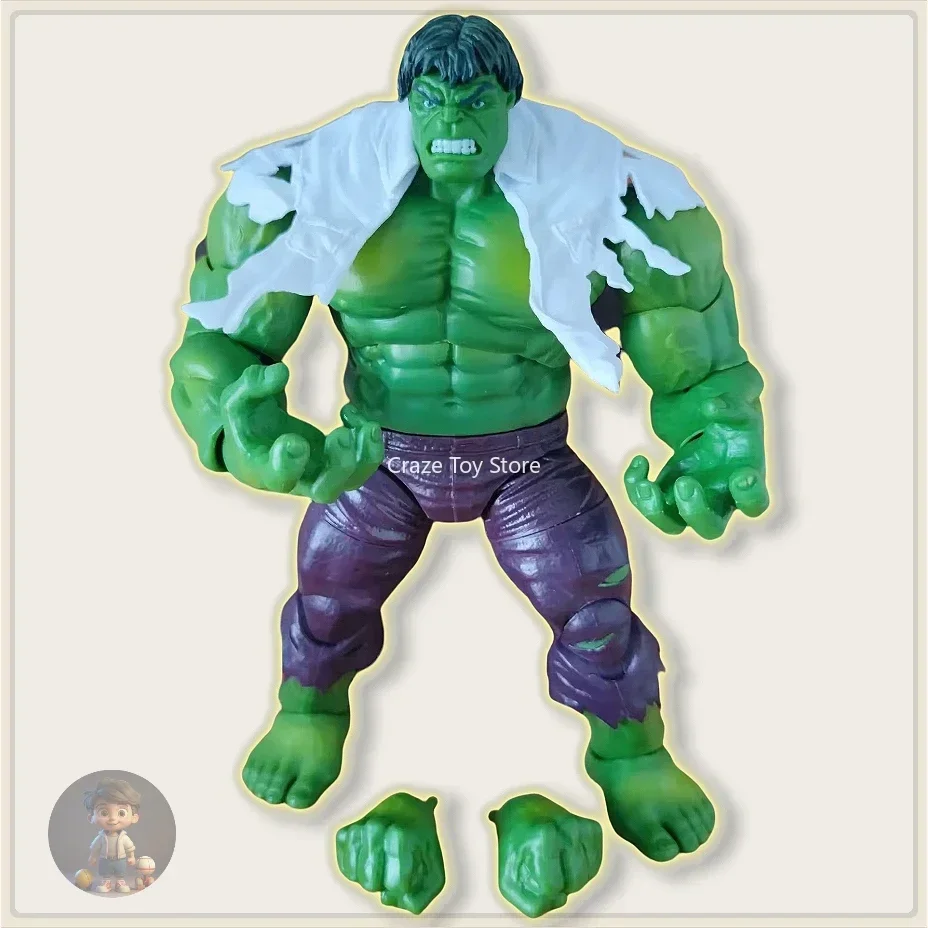 Marvel Legends Hulk Retro Series 8 inches Movable Action Figure Model Toys Doll Birthday Present Gift Loose Action Figure