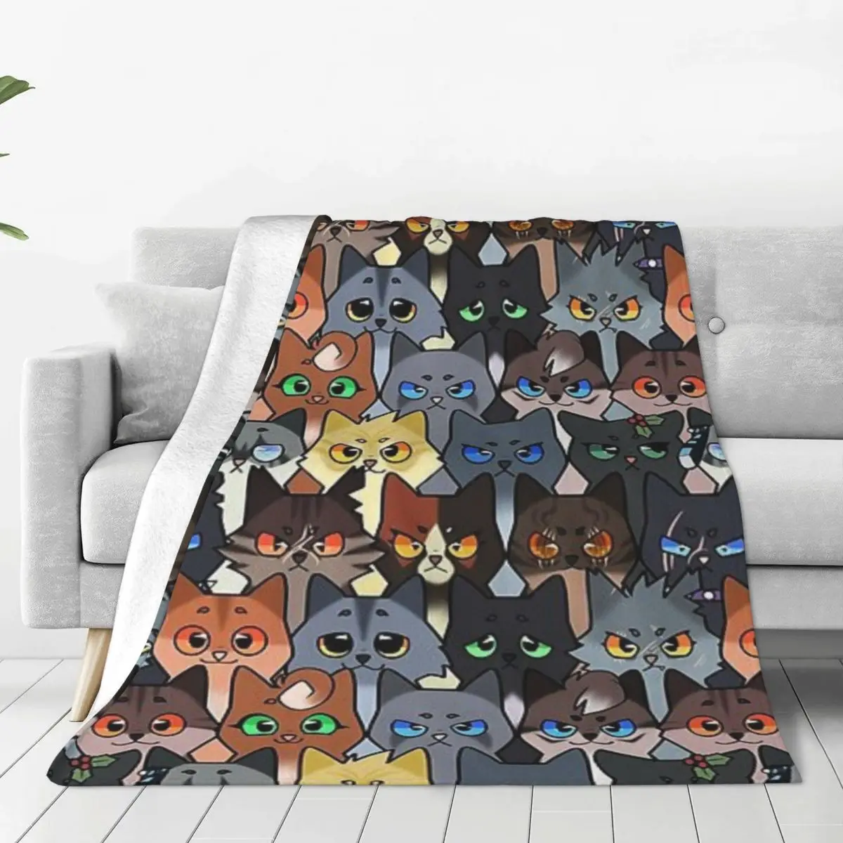 Warrior Kits Blanket Flange Textile Decor Portable Super Soft Throw Blankets for Home Office Plush Thin Quilt