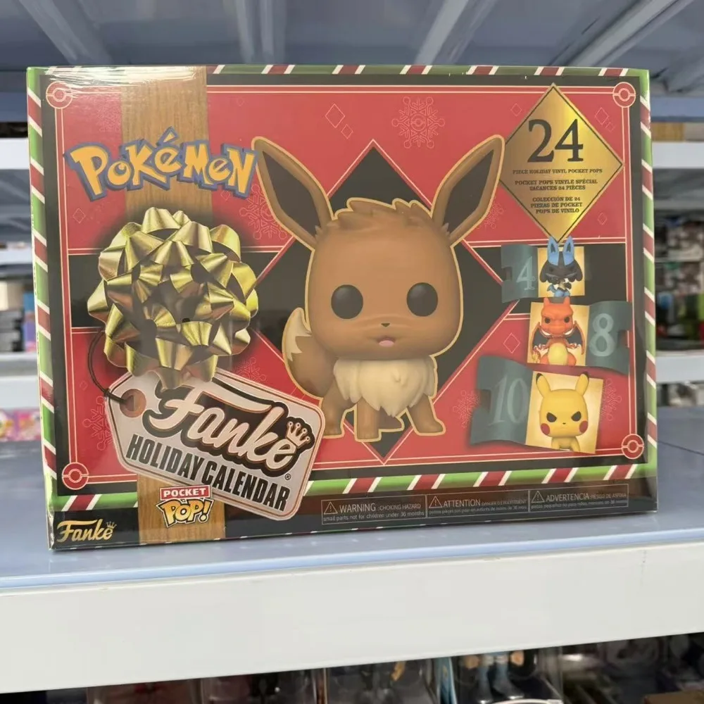 Pokemon Adventskalender Actionfiguren Spielzeug Pikachu Zufällige Box Modellpuppe Funko Collection Kinder Geburtstag Weihnachtsgeschenke