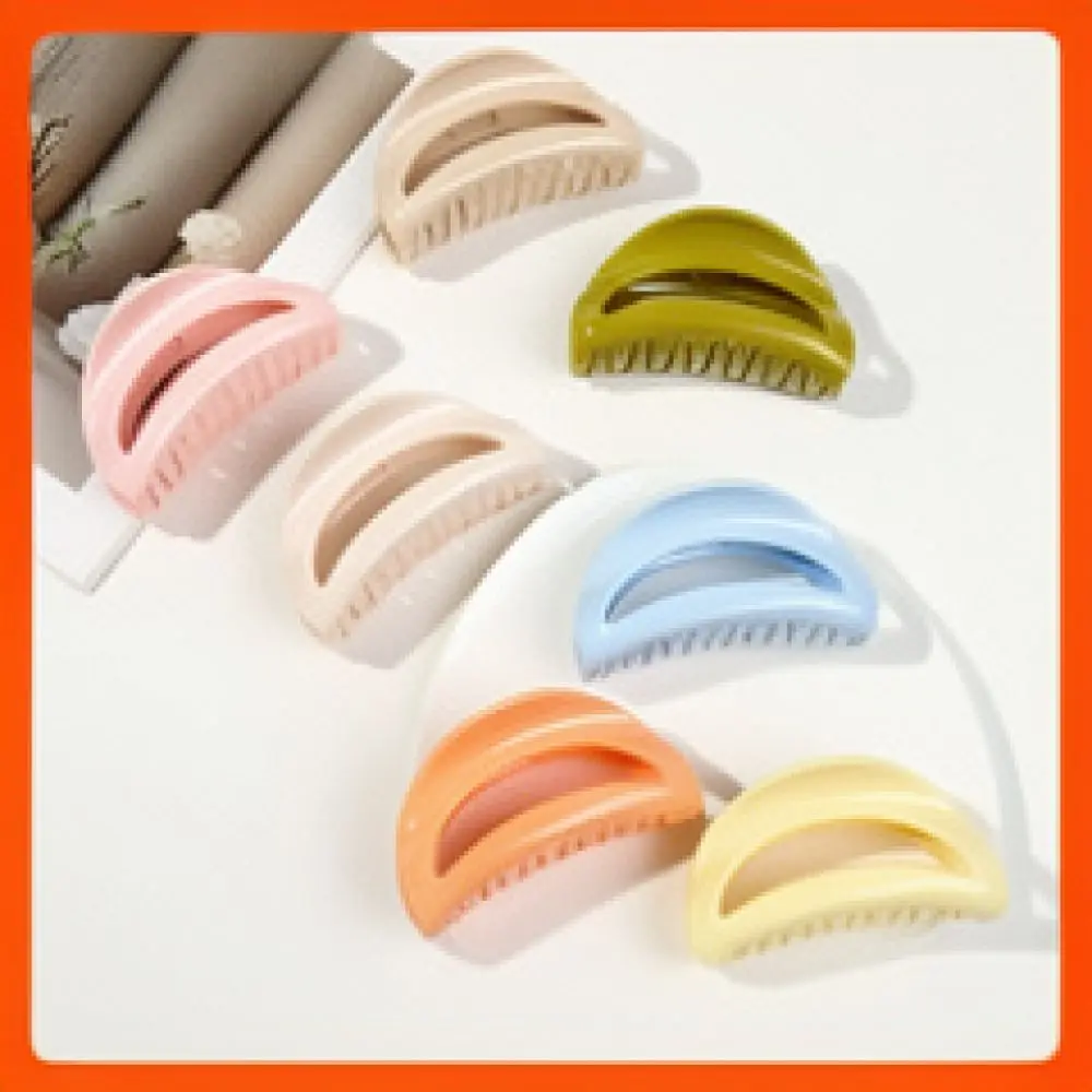 Korean Style Hair Claw For QIYUE Women Polka Dot Pattern Elegant Shark Clip Geometric Hair Accessory Daily Bun Fastening Tool PC