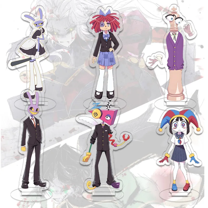 Gangle Standfigur Ragatha Kinger Desktop-Deko Jax Zooble Pomni Anime Cartoon Ornamente Figurenmodell Sammlung Geburtstagsgeschenk