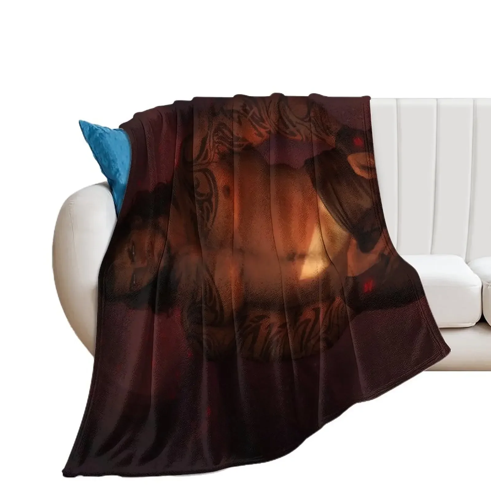 

ACOTAR: Cassian Throw Blanket halloween Sofa Throw Soft Big anime Blankets