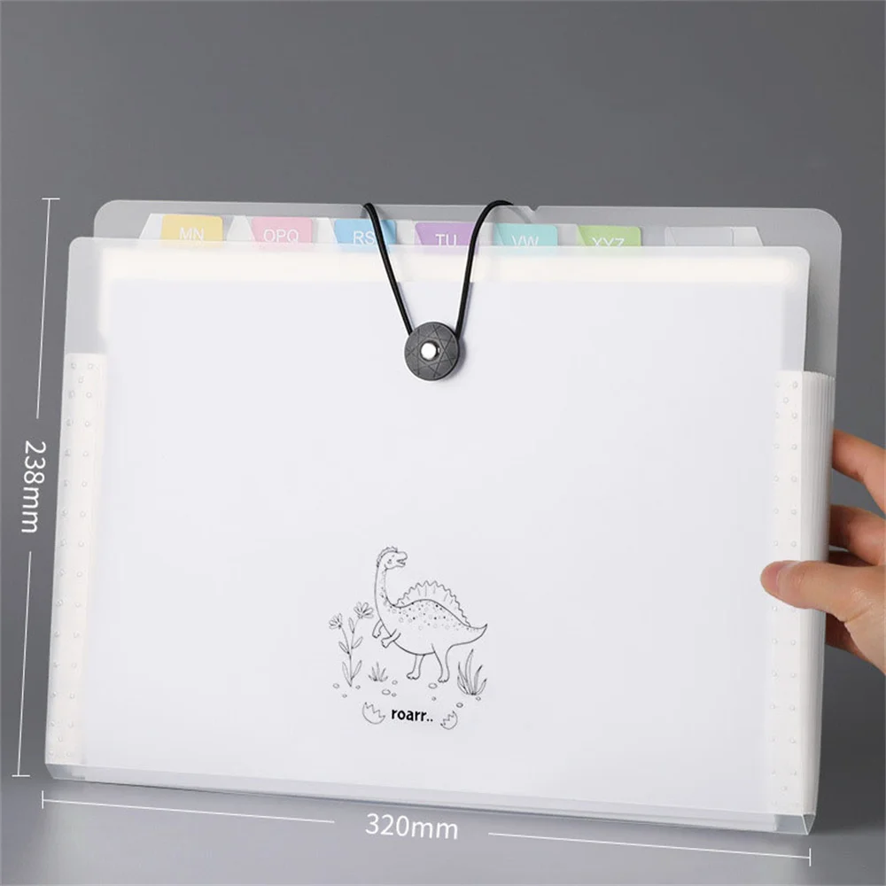 A4 Document Organizer Transparent Insert File Folder File Bag Multi-Layer Expanding Document Folder Paper Holder Desk Management