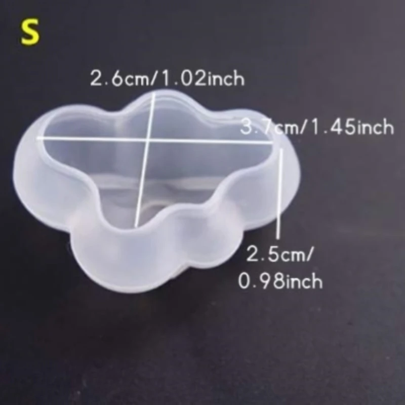 Moule en silicone en résine xy pour les élections, table de réglage de nuage tridimensionnel, bougie nuage mignonne, cristal de nuage bricolage