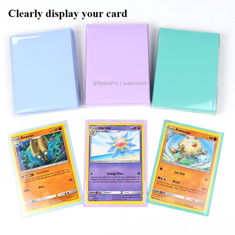 Buste per carte di dimensioni standard Robuste protezioni per carte Custodia perfetta per mescolare Proteggi le tue carte collezionabili per carte TCG e sportive