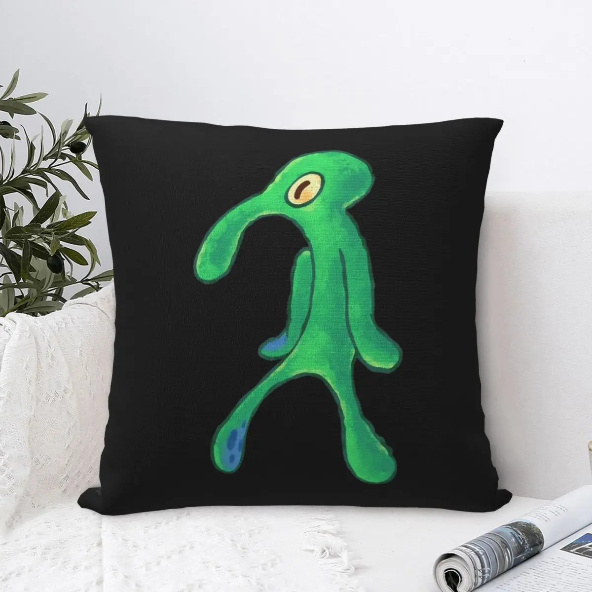 SpongeBobing Bold And Brash Pillowcase Polyester Cushion Cover Decorations Cartoon Throw Pillow Case Cover Home Square 40*40cm