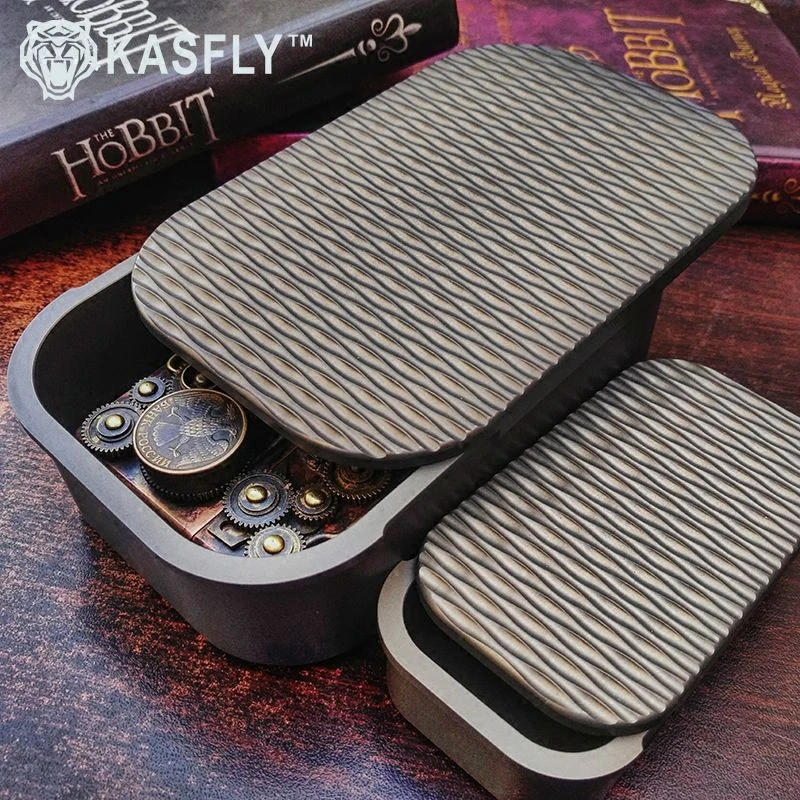 KASFLY Aluminum Alloy Storage Box Metal Camping Equipments Tactical Accessories Survival Outdoor Tools Sport EDC