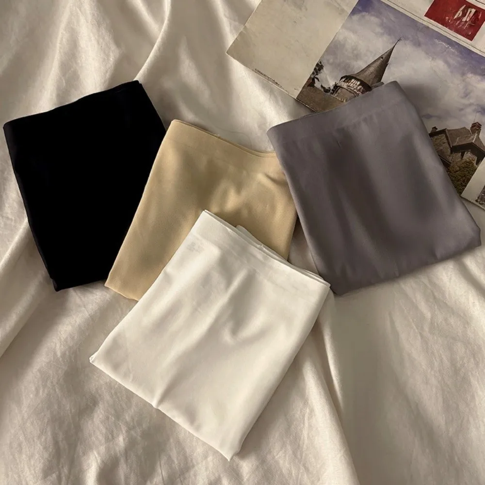 

4PCS Set Tummy Control High Waist Panty Shorts Invisible Comfortable Girls Boyleg Style Shorts Breathable Simple