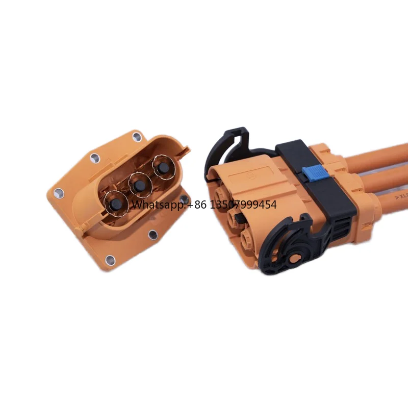 

High Current HVIL EV Power Connector 8mm 3 Pin Socket a Key IP67 Quick Connect