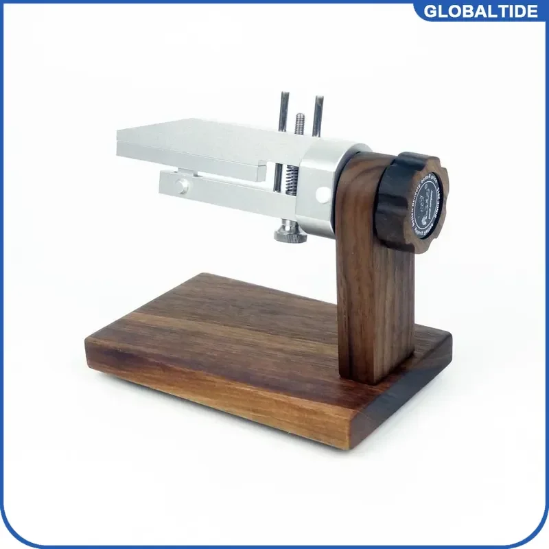 Heavy‑Duty Black Walnut Edge Oiling Clamp Auxiliary Clip Tool for Leather Watch Band DIY Handmade Strap Repair & Maintenance