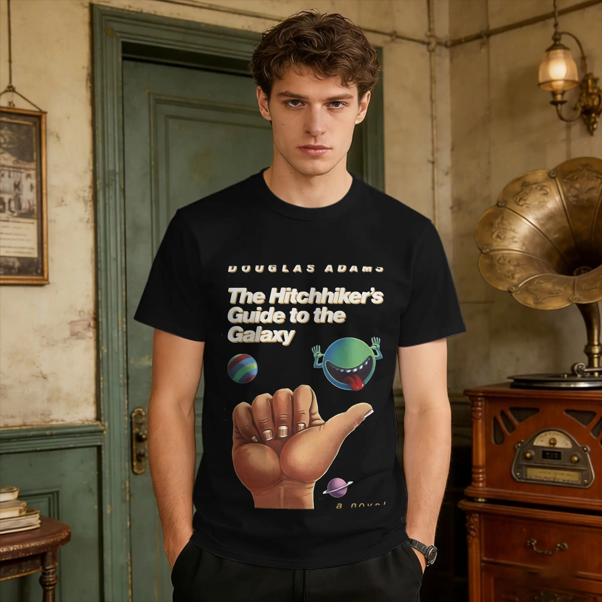 The Hitchhiker'S Guide To The Galaxy  T Shirt Summer Don'T Panic Trending T Shirt Cotton Breathable Plus Size 5XL Clothes Tshirt
