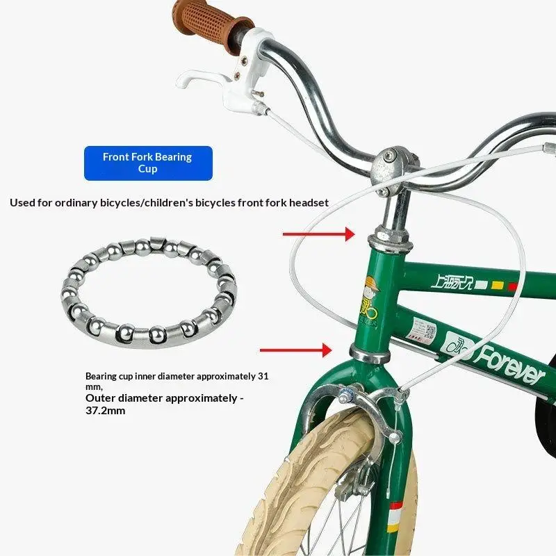4 Stück Fahrrad-Kurbellager aus Edelstahl, Einfache Montage, Fahrrad-Ersatzteile für den Einsatz im Straßenradfahren – Detail 8
