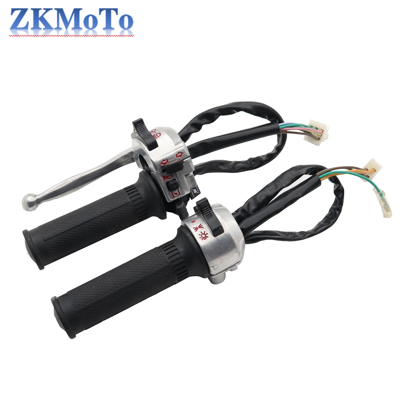 Motorcycle Left and Right Handlebar Switch and Handle Grip Throttle Swivel For Honda Z50 Z50A Z50J Z50R Mini Trail Monkey Parts