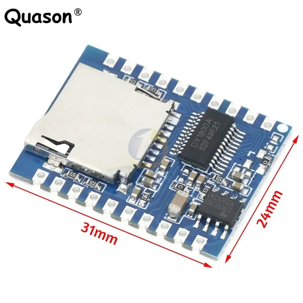 DY-SV19T Voice Playback Module One-To-One Trigger Serial Port Control Segment Trigger MP3 Voice Module Support TF Card