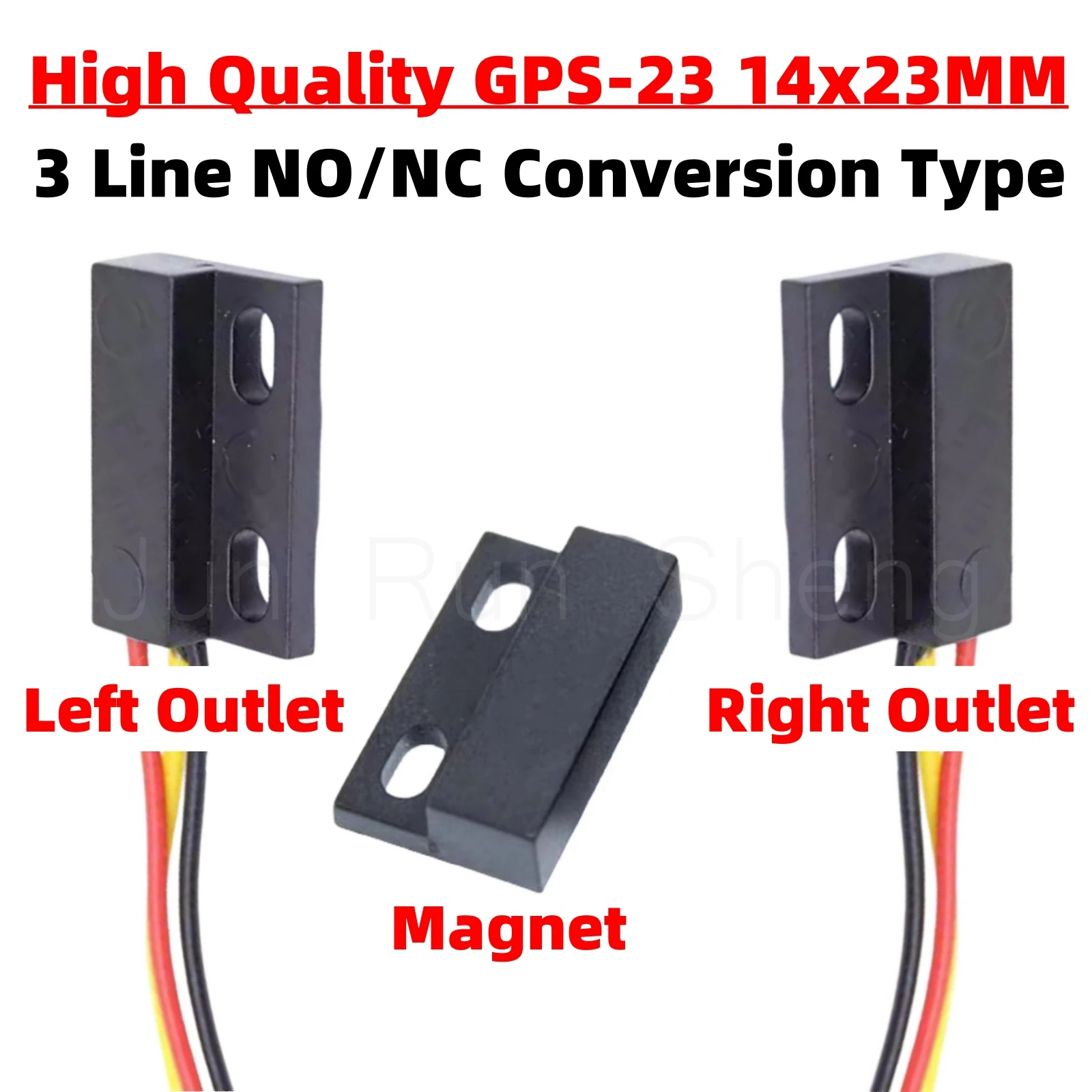 Reed Switch GPS-23 Normally Open GPS-23B Normally Closed NO/NC Type 14*23MM With Magnetic Spring Switch Proximity Control sensor