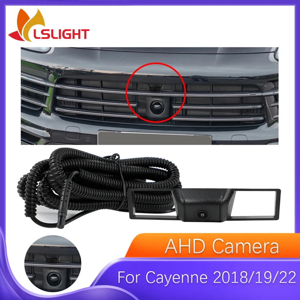 OEM Car Front View Camera For Cayenne 2018 2019 2022 AHD Night Vision Fisheye Wide Angle 150° Camera Parking Monitoring System