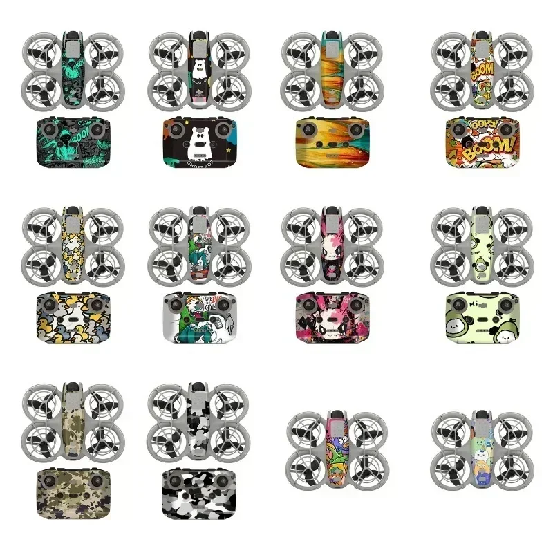 

PVC Sticker for DJI Neo Colorful Decorative Sticker Combo Protective Film Anti-Scratch Cool Skin for DJI RC N3 Accessoriess