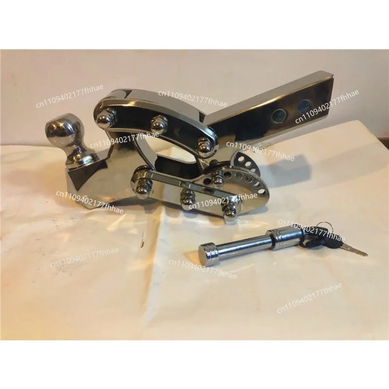 Car Tow Bar Square Mouth Tow Hook 304 Stainless Steel Adjustable Tow Hook High and Low Lifting Adjustable Hook