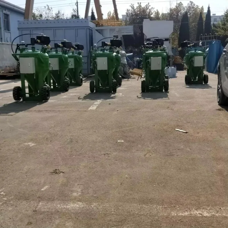Abrasive Blasting Machine Wet Movable Sandblasting Pot for Construction Steel Bar Rust Removal High Pressure Efficient Custom