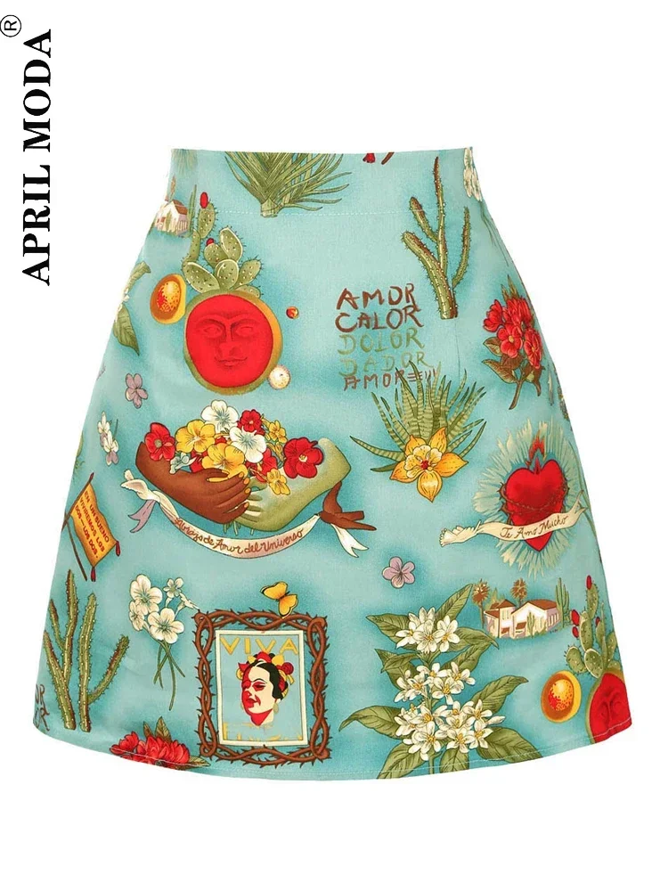 

Women Holiday Party 50s Y2K Retro Punk Mini Skirt Woman Korean Street Slim Pinup Skirts 2024 New Vintage High Waist A Line Skirt