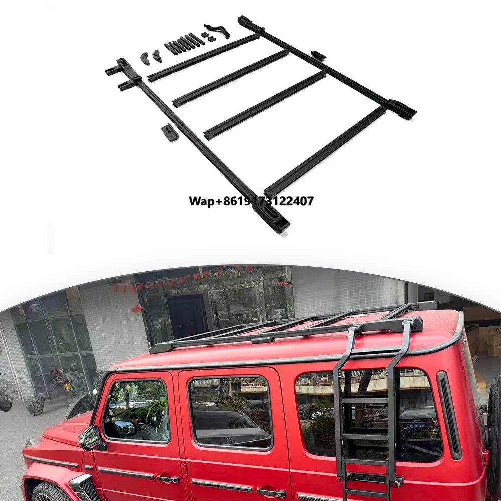 

Багажник на крышу W465 G Works Style с лестницей, для внедорожников, высококачественный, внешние автозапчасти