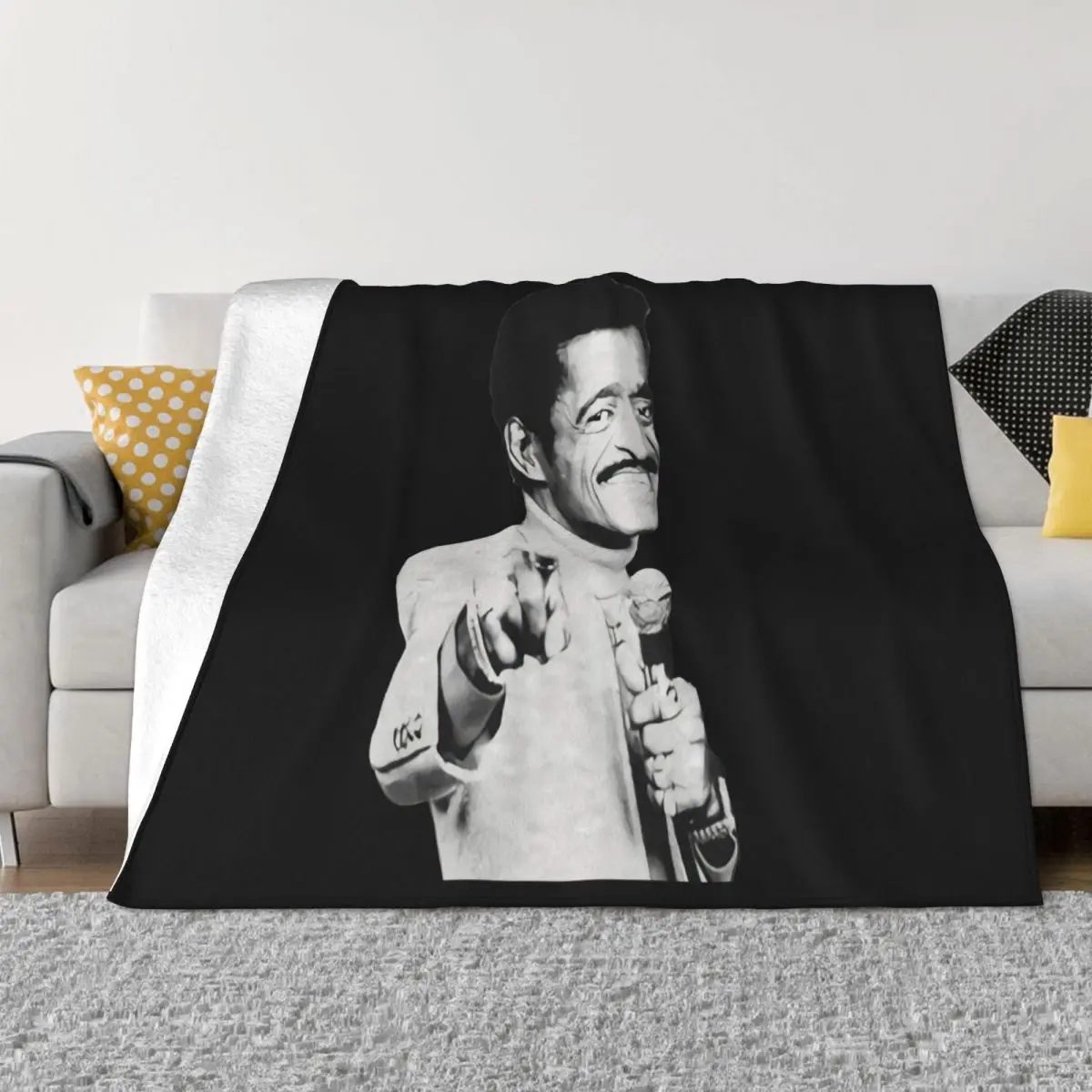 Sammy Davis Jr Cult All Sizes New Aesthetic Crewneck New Design Holiday Mens Middle Aged Boy Pop Cool Loose Throw Blanket