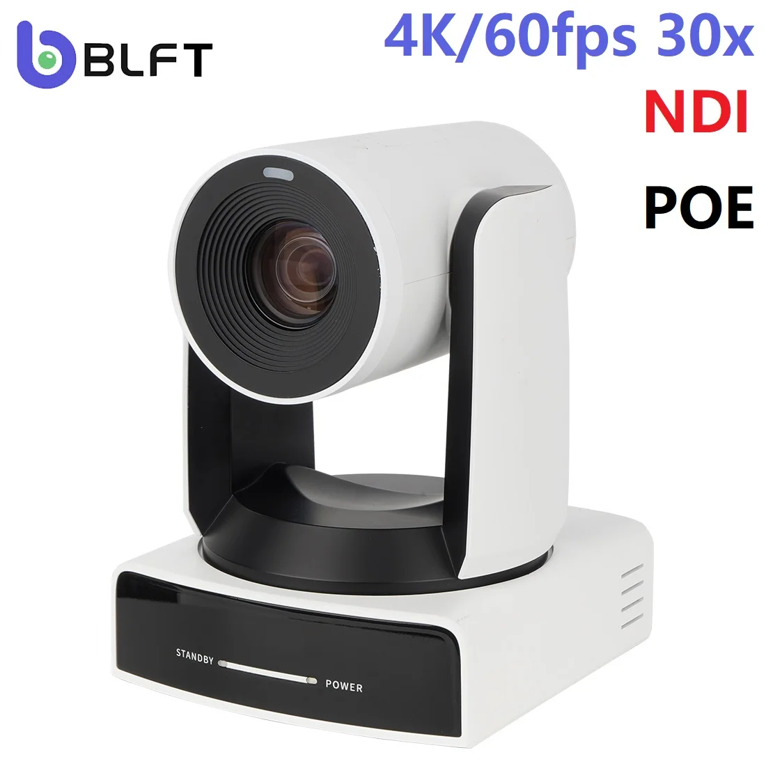 Telecamera NDI 4 k60fps Ai Auto Tracking POE Ptz Camera 30x Zoom SDI HDMI USB IP Live Streaming Camera per chiesa, eventi, insegnamento