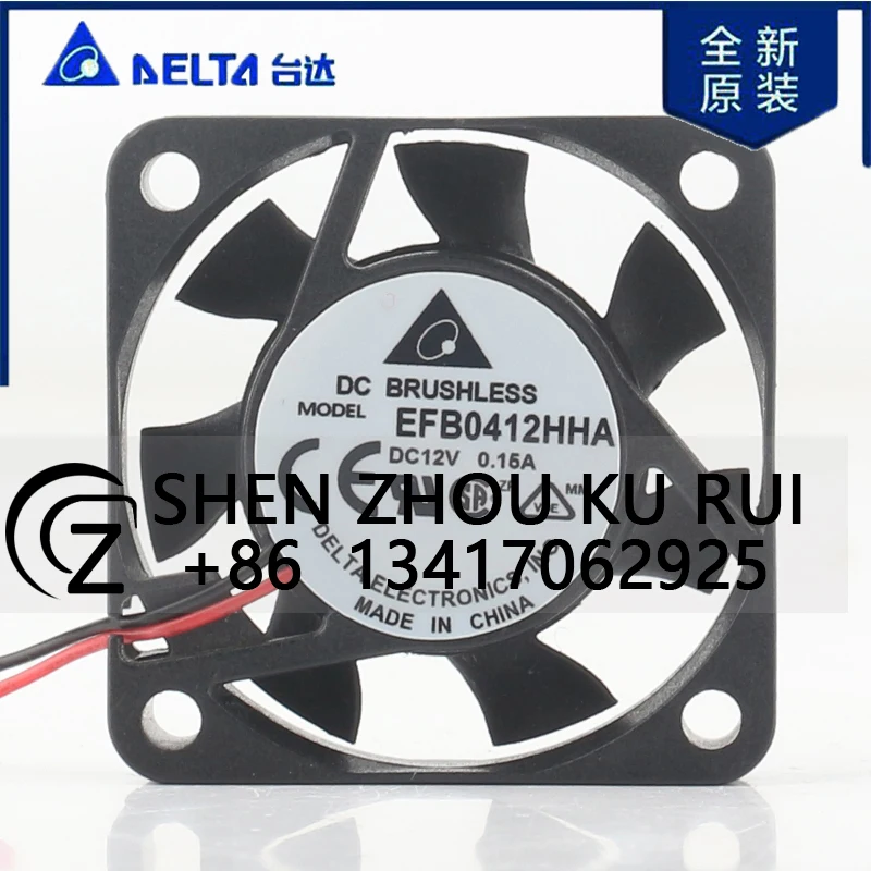 

Delta 5 В 24 В 48 В постоянного тока 12 В 0,15 А AC EC 4010 40X40X10MM 4 см корпус процессора бесшумный инвертор видеокарты компьютерный вентилятор охлаждения EFB0412HHA