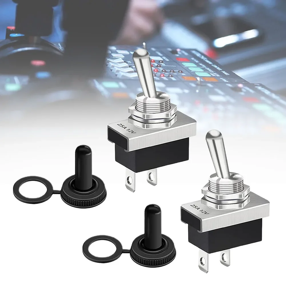 

Equipment Toggle Switch With Waterproof Cap -25 85 2 Connector 2Pcs Button Type KN3D-101 On Off Pins For Chemistry