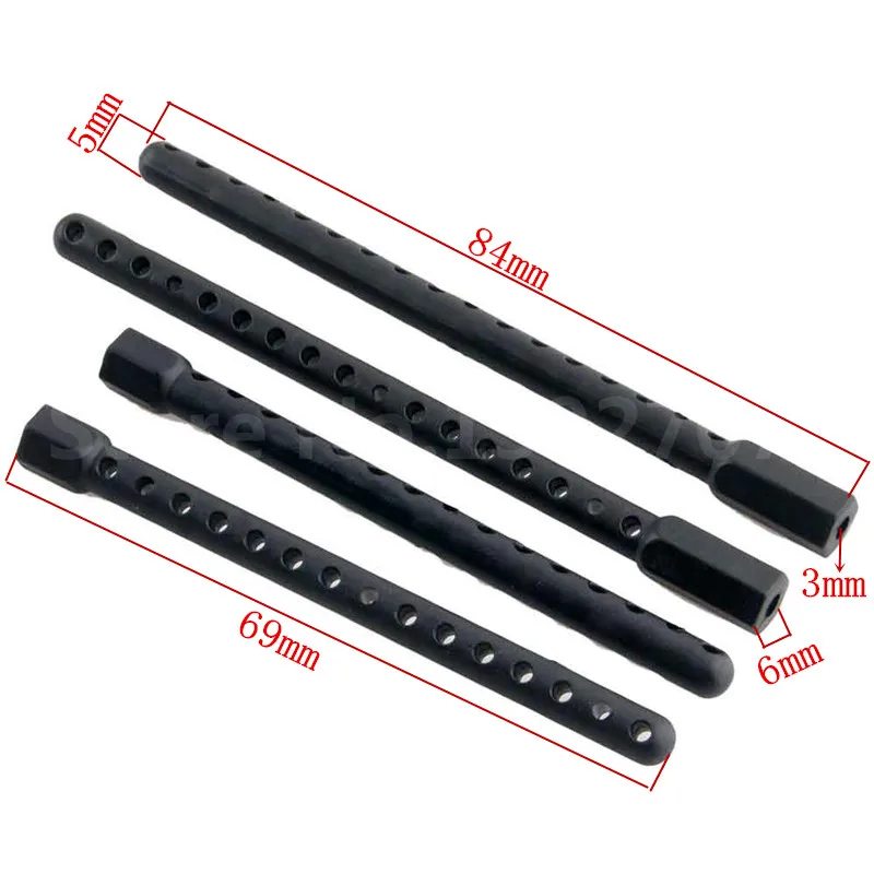 4Pcs/Pack RC HSP 02010 Body Post For 1/10 Scale 4WD On-Road Remote Control Car 94123 94122 Upgrade Parts Accessories
