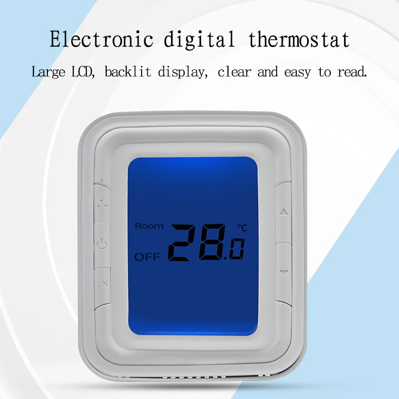 Regolatore di temperatura LCD T6861 Interruttore di controllo della temperatura Regolatore di temperatura display digitale aria condizionata