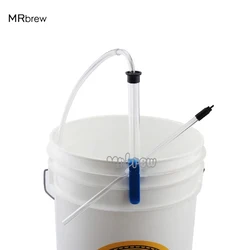 Homebrew Auto Siphon Racking Cane,33cm Spring Filler,45cm Filling Tools With Tubing & Clamp For  Beer Wine Bucket Carboy Bottle