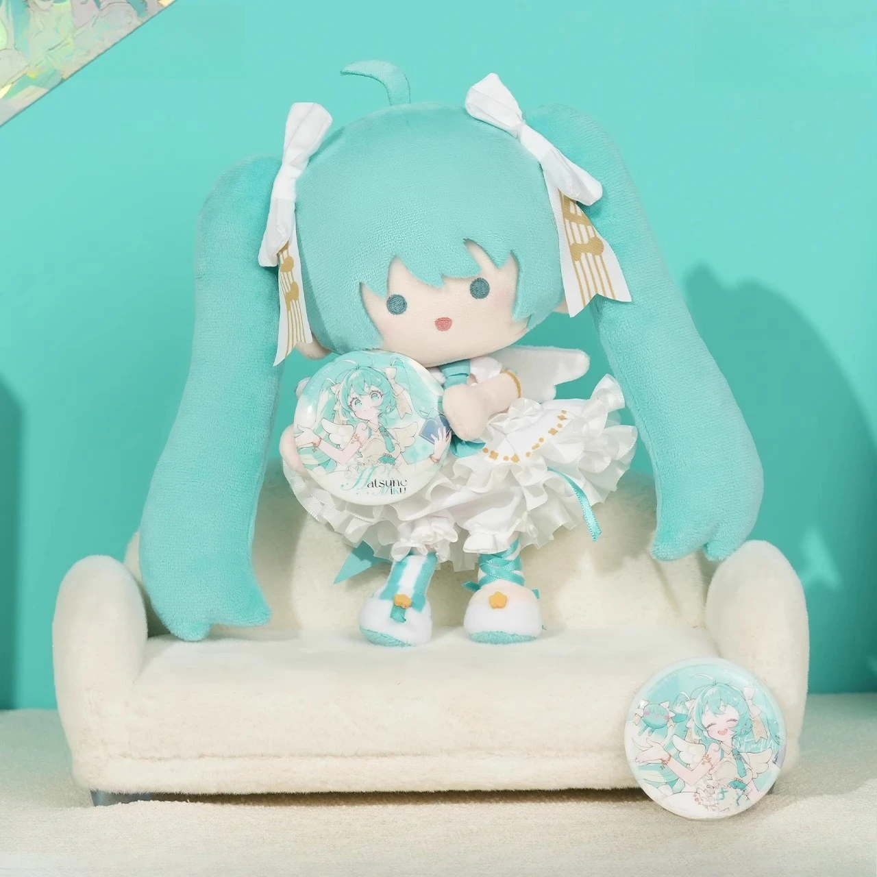 

22 см аниме Хацунэ Мику милая плюшевая коллекционная кукла мягкая игрушка персонаж орнамент подарки