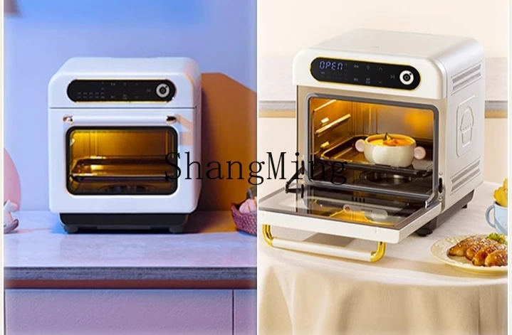 ZYY desktop máquina de vapor, assar e fritar pequeno forno de vapor elétrico doméstico três em um