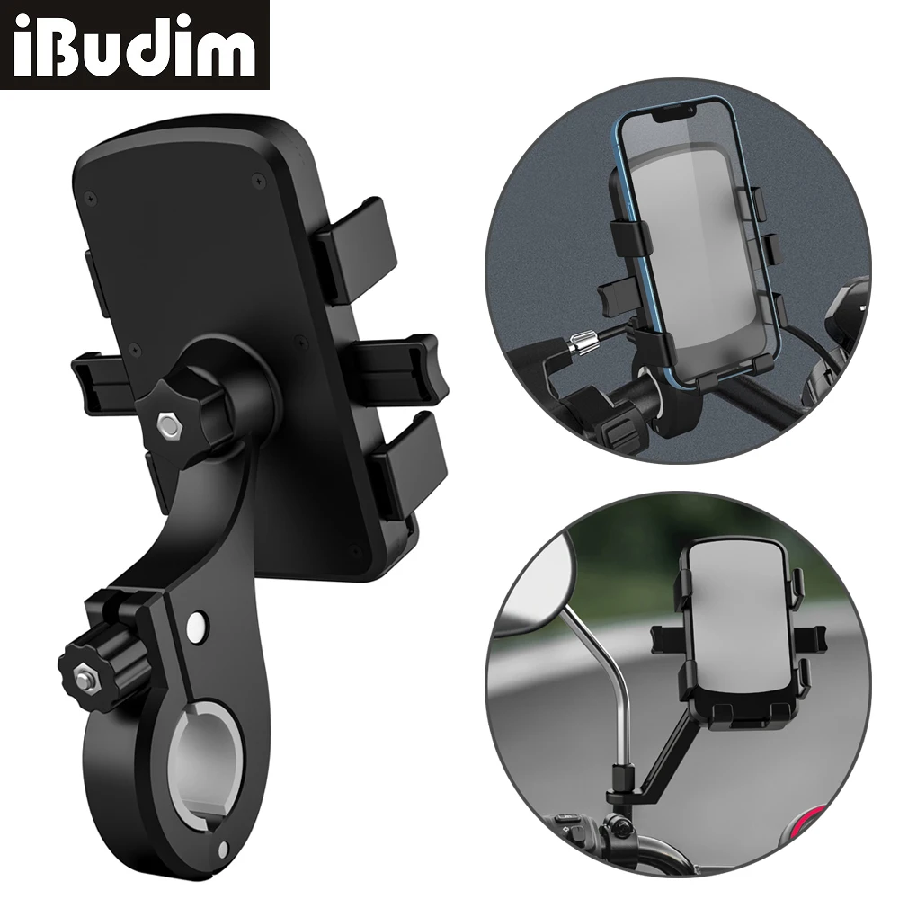 Bicycle Phone Holder MTB Road Mountain Bike Mobile Cellphone Stand Support Motorcycle Rearview Mirror Phone Mount GPS Brackets